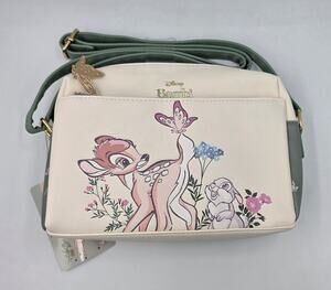 DISNEY BAMBI CREAM SAGE GREEN HANDBAG CROSSBODY SHOULDER BAG PRIMARK BNWT
